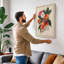 Peach Blossom Study Botanical - Wrapped Canvas-1990677470-1990677472