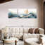«Mountain Waves On Mountainscape», ensemble de 3 pièces sur toile par Jennifer T-93060739