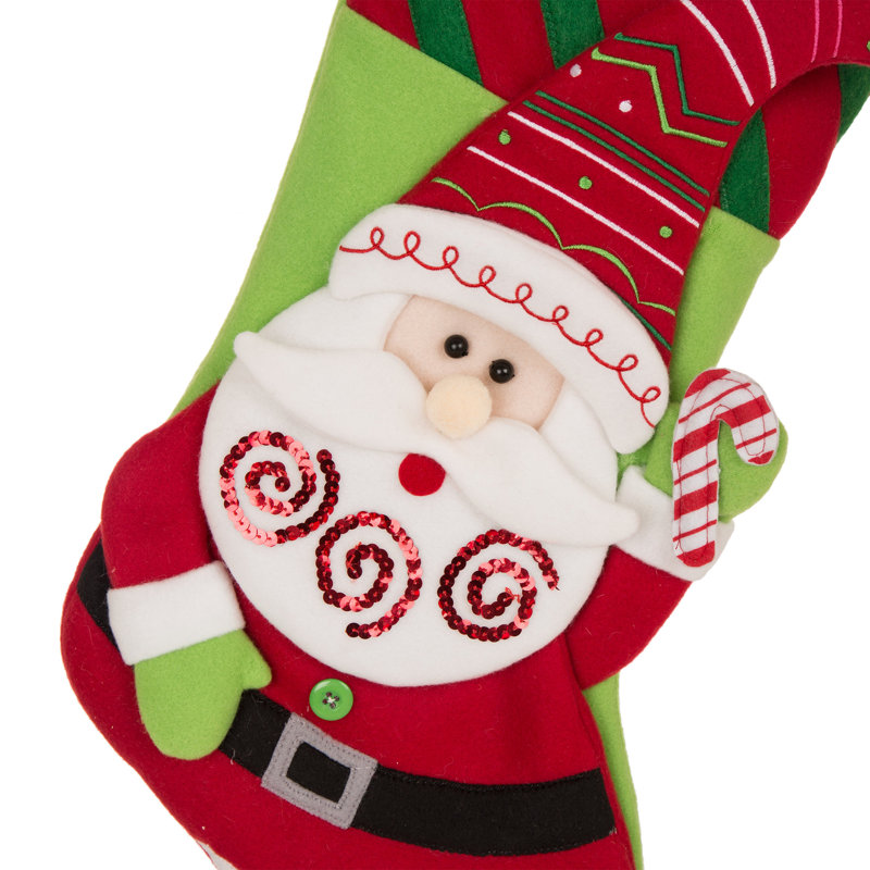 Felt 3D Christmas Stocking