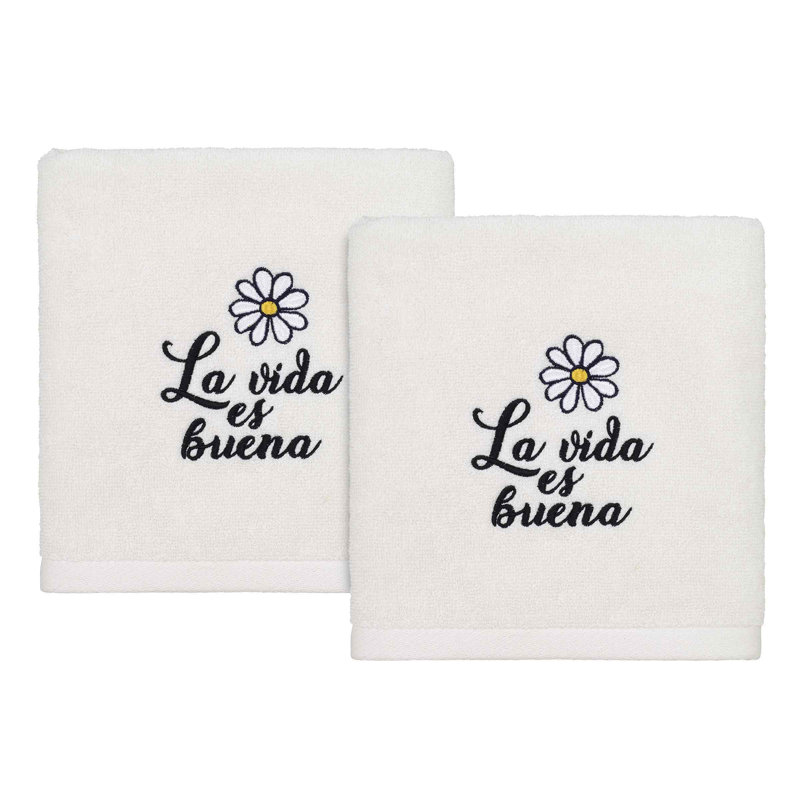 Winston Porter Life is Good 2-Pack Hand Towel Set