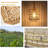 Plug in Pendant Light with LED Bulb, Rattan Hanging Lamp with 16ft Dimmable Cord, Hand Woven Wicker Plug in Chandelier, Boho Hanging Lights Fixture with Plug in Cord for Bedroom Hallway Foyer