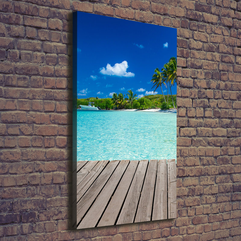 Tropical Beach - Wrapped Canvas Print