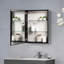 Armoire à pharmacie avec miroir à fixation en surface ou grand espace de rangement encastré en aluminium-1765397861-1765397860