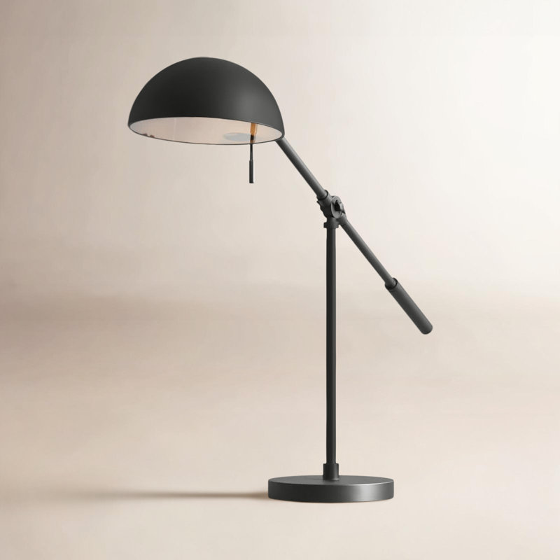 Mercutio Metal Architect Lamp Lamp, Blackened Bronze