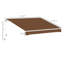 Patio Awning, Canopy Retractable Sun Shade Shelter W/ Manual Crank Handle For Deck, Yard-125181373-125181365