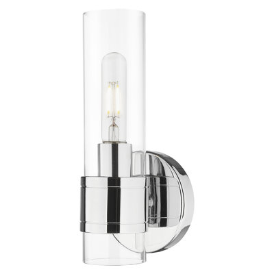 Downtown Urban - Wolter - 1 Light 5" Wall-mounted Sconce - Clear Shade