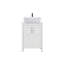 Meuble-lavabo autoportant simple de 24 po avec plateau en bois manufacturé Kreutzer-394485095