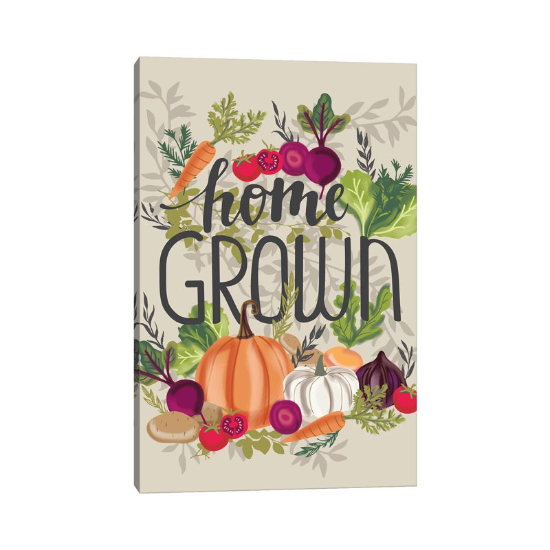 Kitchen Home Grown I by Lisa Whitebutton - Wrapped Canvas Gallery-Wrapped Canvas Giclée, 20.32 cm H x 30.48 cm W