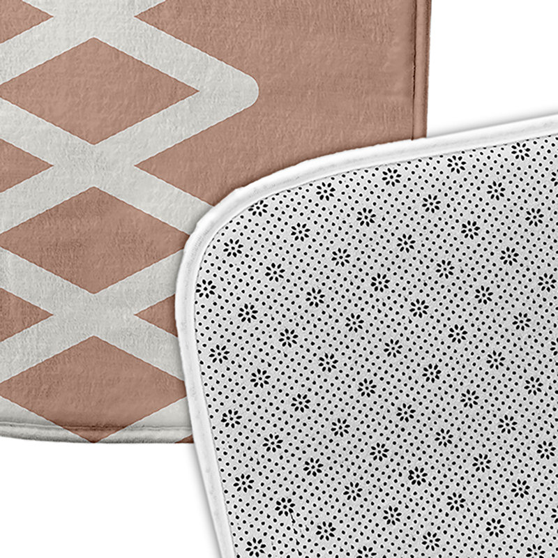 Tapis de bain Shameela, L 17 po x L 24 po, Rose