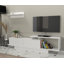 Meuble télé moderne blanc avec option de fixation murale, 71,0 po x 17,7 po x 11,6 po | 100% panneau de particules enduit de mélamine, épaisseur: 0,7 pouce | Plusieurs tablettes pour le rangement et l'organisation, design élégant pour le salon et les espaces de divertissement-494006306