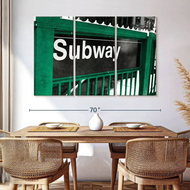 Mehar Subway Sign, 42" H x 65" W