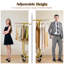 Porte-vêtements Madalin 630 lb avec roulettes-710897375