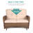 Bay Isle Home™ 5 Pieces Outdoor Wicker Patio Conversation Sets With Glider Loveseat, 2 Chairs With 2 Glass-Top Coffee Table Wicker Rocking Glider Set, Wicker Conversation Set With Thickened Cushions, Beige