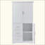Armoire de rangement avec portes pour salle de bain / bureau, trois tiroirs-2125322413