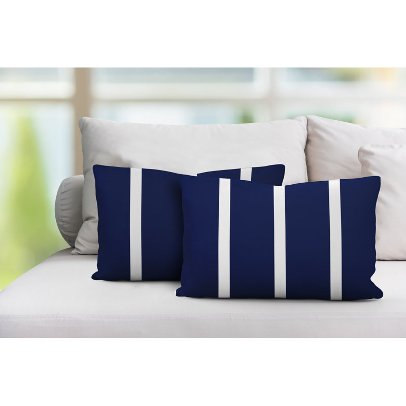 Coussin intérieur / extérieur Tripo, Bleu marine