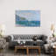 Cliffs And Sailboats At Pourville by Claude Monet - Print on Canvas-29383103-56676826