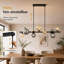 10-Light G9 Black Kitchen Island Pendant