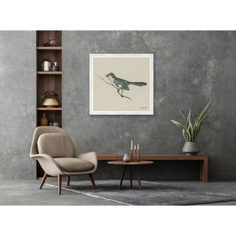 Mockingbird - reproduction de cadre photo, Cadre blanc