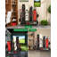 Support de rangement pour sacs de golf L 58 po x l 16,6 po x H 41 po, organisateur de golf pour le garage avec roulettes, pochette à billes en filet pour remise de garage