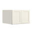 Armoire murale standard HOMEIBRO Cozy Design 36 po L x 24 po P x 24 po H en contreplaqué blanc Shaker, prête à assembler-915386482-915285827