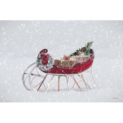 Traîneau de Noël enneigé par Lori Deiter