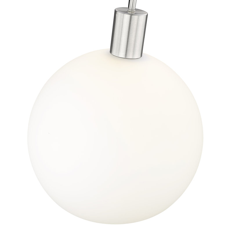 Luminaire suspendu 1 lumière Margo, Nickel brossé