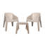 Baku - 3 Piece Recycled Conversation Set - with Cushions-877233783