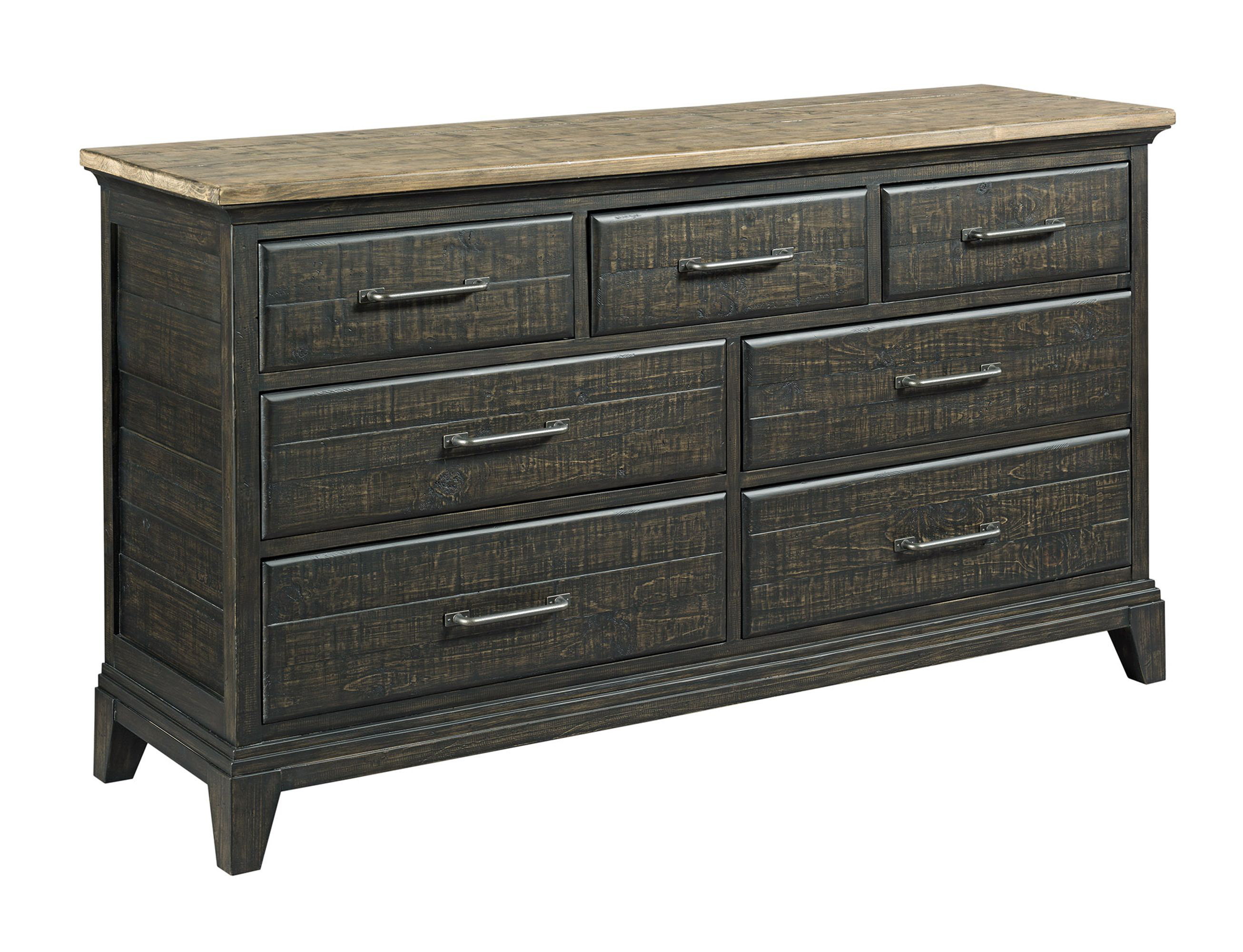 Rosalind Wheeler Caliya 7 Drawer 66" W Solid Wood Dresser | Wayfair