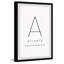 "Atlanta coordates" - Cadre photo, impression d'art textuel sur papier-88144327