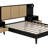 Queen Solid Wood Bed Frame With 2 Nightstands