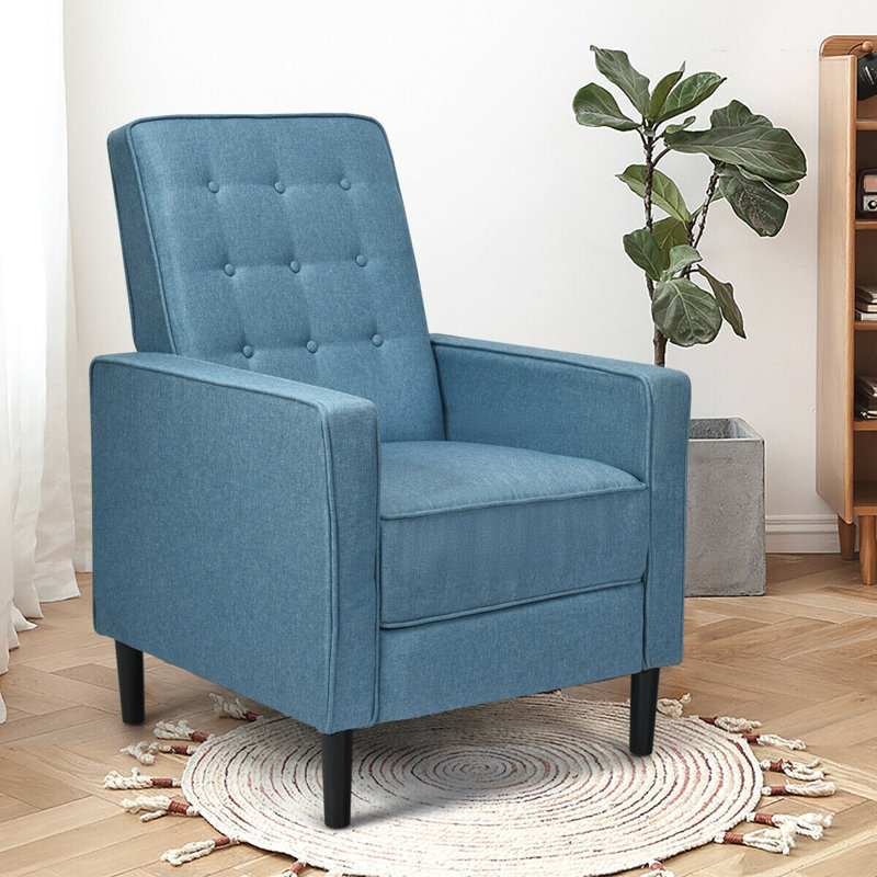 Fauteuil inclinable manuel 27,5 po Kenda, Lin bleu