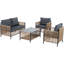 4 jardin avec housses de coussin - Durabilité à long terme-1878847460