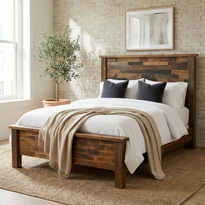Fireside Lodge Barnwood Americana Bed - King