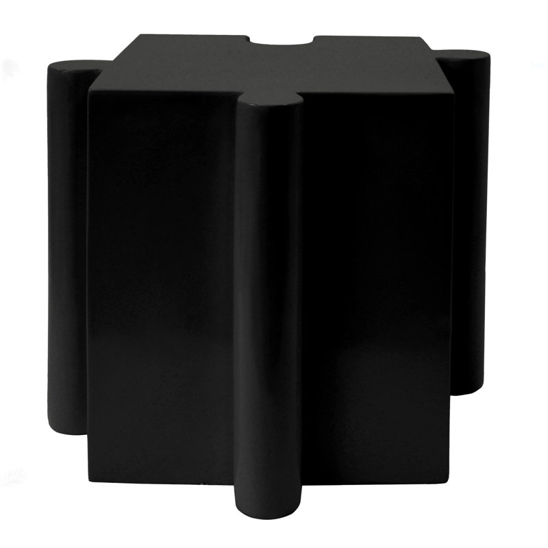 Table d'appoint casse-tête, table modulaire à bord concave - achetez des pièces simples ou combinées, Noir
