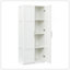 Armoire haute et armoire de cuisine avec 2 portes et 3 cloisons pour séparer 4 espaces de rangement-96017605