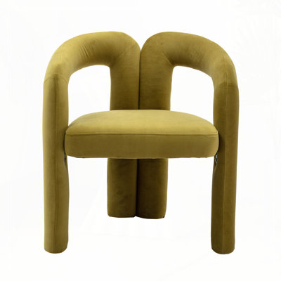 Fauteuil de cuisine en velours rembourré