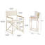 Chaise de patio en aluminium thermolaqué, chaises pliantes d'extérieur résistantes aux intempéries pour balcon de jardin