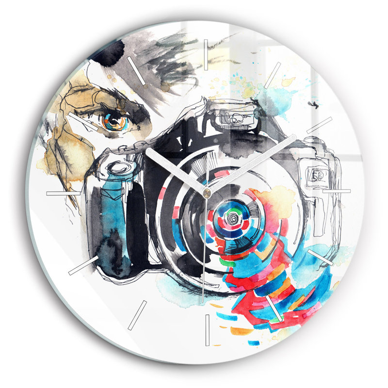 Glass Wall Clock