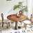 Walnut Round Solid Wood Dining table-1957410877