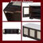 Banc de rangement d'entrée rustique de 47,4 pouces avec portes en rotin tissé, tablettes réglables et coussin amovible-761795119