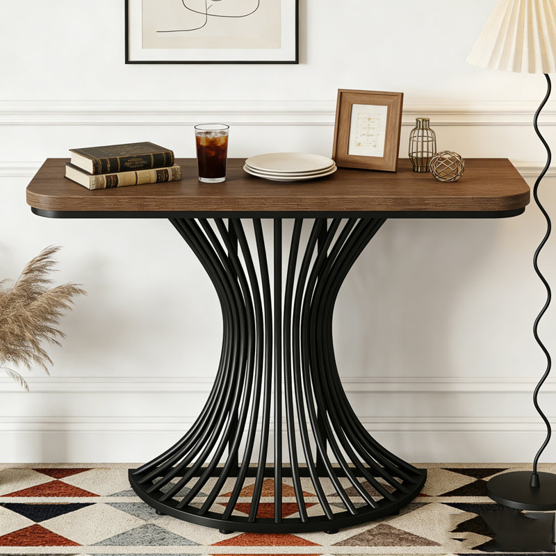 Console décorative avec base en métal Accent Console