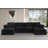 155.7" W 6-Piece Modular Chenille Sectional-339777961