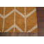 Tapis de zone orange en laine noué la à la main oriental Ayler