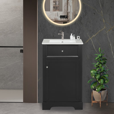 Taishima 20'' Single Bathroom Vanity with Ceramic Top