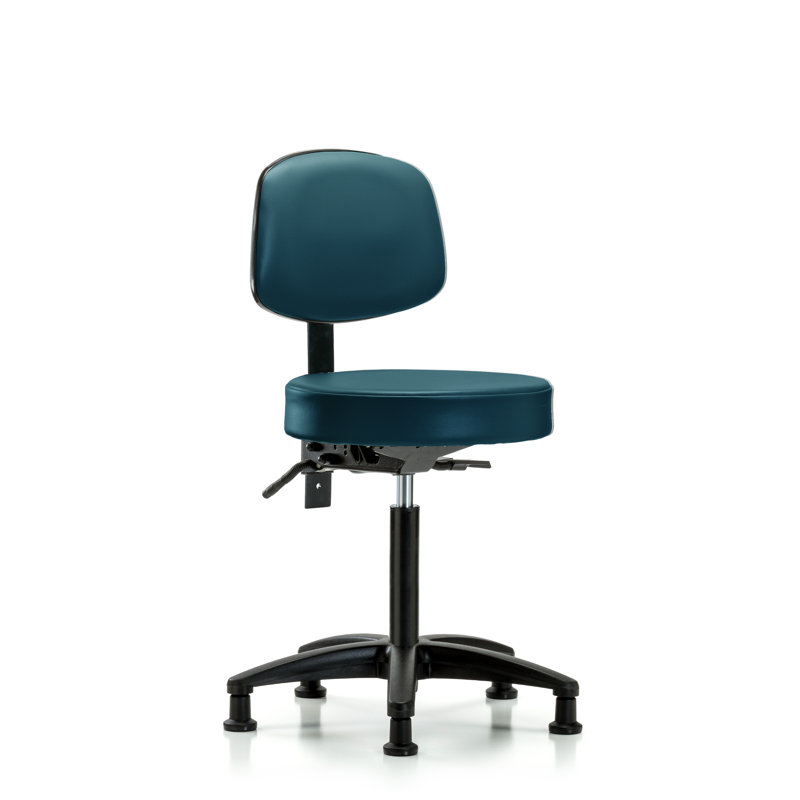 Chaise de travail Kuehne, Bleu marine, Patins, Inclinaison comprise