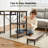 Modern Home Office Computer Writing Study Desk with Storage Shelves and Keyboard Tray-52401372