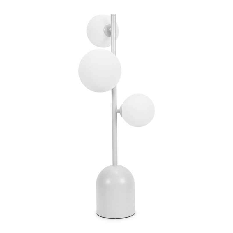Clementius Metal Table Lamp, Grey