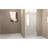 Pivot Shower Door With Brushed Nickel Aluminum Frame, Half Frame Shower Door-125293293