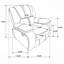 Fauteuil inclinable et oscillant rembourré-1778651813
