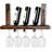 Wall Mounted Wine Rack With Glass Frame